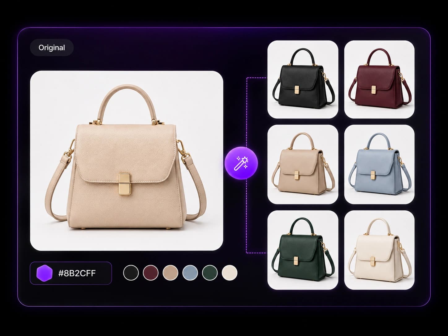 AI recoloration interface